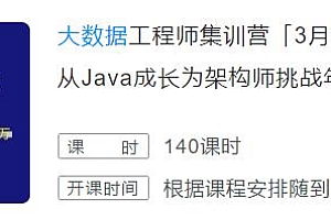 大数据工程师集训营3月下旬新增三大实战项目，且标准化项目流程