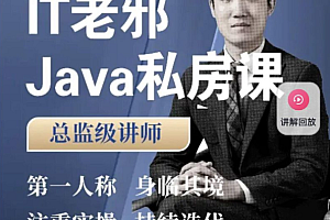 IT老邪 java私房课,Java小白到入职全阶1300多节视频培训 价值6699元|完整高清