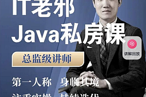 IT老邪 java私房课，Java小白到入职全阶1300多节视频培训 价值6699元|完整高清