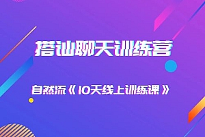 搭讪聊天训练营 10天线上训练课 价值1099元