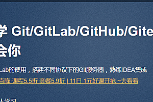 保姆级教学 git gitlab github gitee idea集成,手把手教会你
