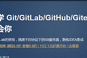 保姆级教学 git gitlab github gitee idea集成，手把手教会你