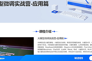 【贪心科技】大模型微调实战营-应用篇 - 带源码课件【12.7GB】